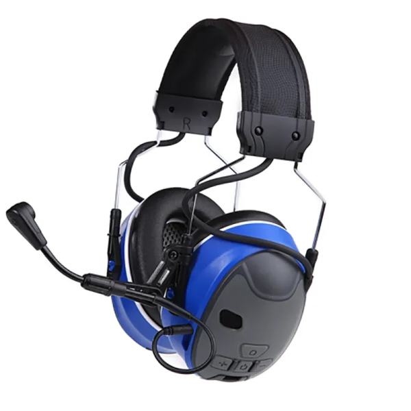 Наушники с микрофоном EARMOR С51-BU, NRR 24, bluetooth, синие, C51-BU