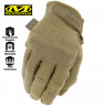 Стрелковые перчатки с сенсорными вставками MECHANIX Specialty 0,5мм Coyote