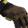 Прочные сенсорные перчатки MECHANIX Work Leather Original Brown