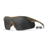 Очки защитные Wiley X WX Vapor (Frame: Matte Tan, Lens: Clear + Grey), 3511