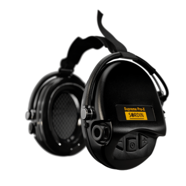 Наушники активные MSA Sordin Supreme Pro-X Neckband Black (черные)+гелевые кольца, 76302-Х-02-G