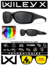 Баллистические очки с поляризацией и защитой от осколков Wiley X Gravity Matte Black (CAPTIVATE Polarized Grey)