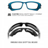 Защитные очки с поляризацией Wiley X Gravity Black Crystal (CAPTIVATE Polarized Blue Mirror)