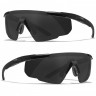 Тактические очки для стрельбы с баллистической защитой WILEYX Saber Advanced Matte Black (Clear-Grey)