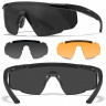 Тактические очки для стрельбы с баллистической защитой WILEYX Saber Advanced Matte Black (Grey-Rust)