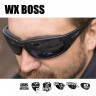 Защитные очки Wiley X Boss Matte Black (Silver Flash)