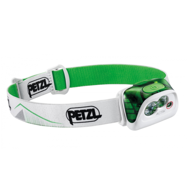 Фонарь налобный Petzl Actik, зеленый, E099FA02