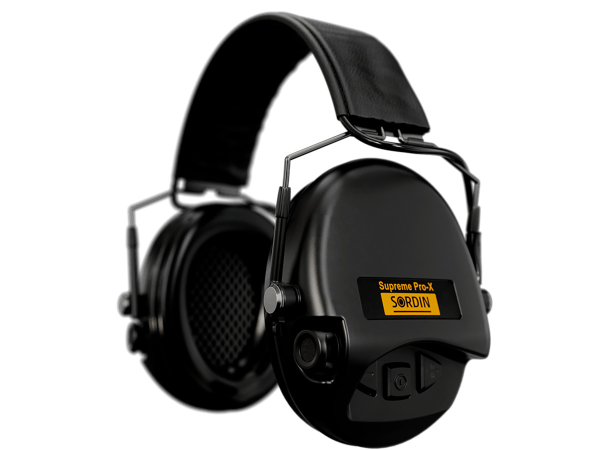 Наушники активные Sordin (MSA) Supreme Pro-X Slim, чёрные (74302-X/L-02-S), 74302-X/L-02-S