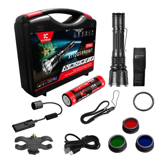 Набор с фонарем KLARUS XT12GT Pro Hunting Kit, 1600Lm, акк.5000mAh