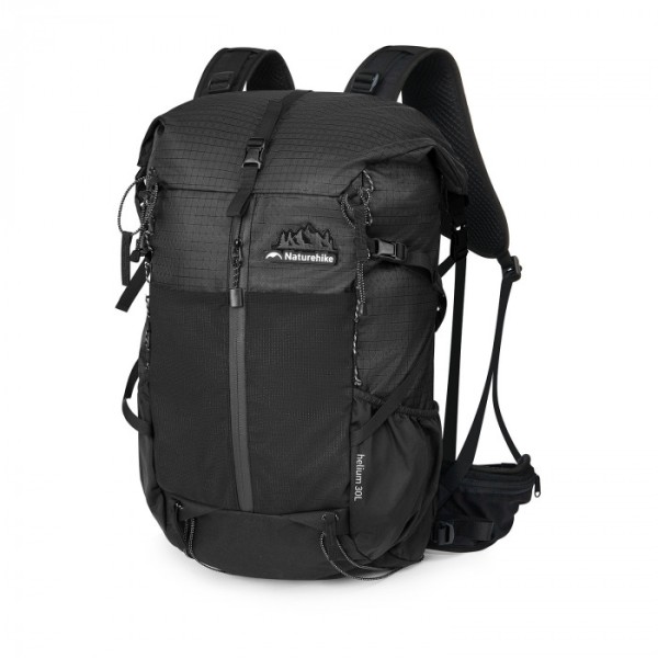 Рюкзак туристический NATUREHIKE Helium, 30+5L, 62х25х20см, черный