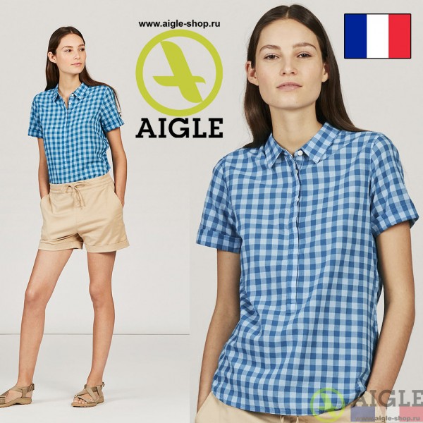 Женская блузка-рубашка с коротким рукавом AIGLE Valleyshirt