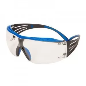 Очки открытые ЗМ SecureFit 400X (SF401XSGAF-BLU-EU), защитные, цвет линз прозрачный, с покрытием Scotchgard™ Anti-Fog (K&N), 7100185269